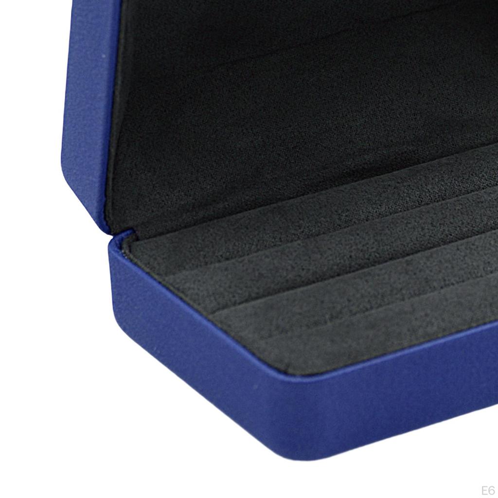 Шкатулка для ювелирных изделий, органайзер для колец, витрина, стильный портативный футляр для хранения