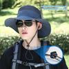 Fashion Summer Bucket Hat For Men Fisherman Cap Fishing Outdoor Sunshade Wide Brim Sunscreen Riding Hiking Suncreen Sun hat