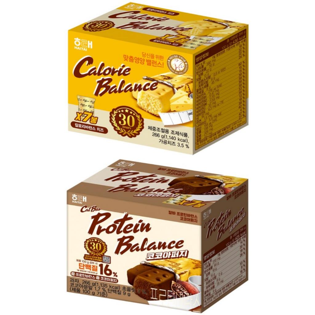 Haitai Баланс калорий Сыр и Протеин Баланс Какао Снеки 266г(7Pcs)