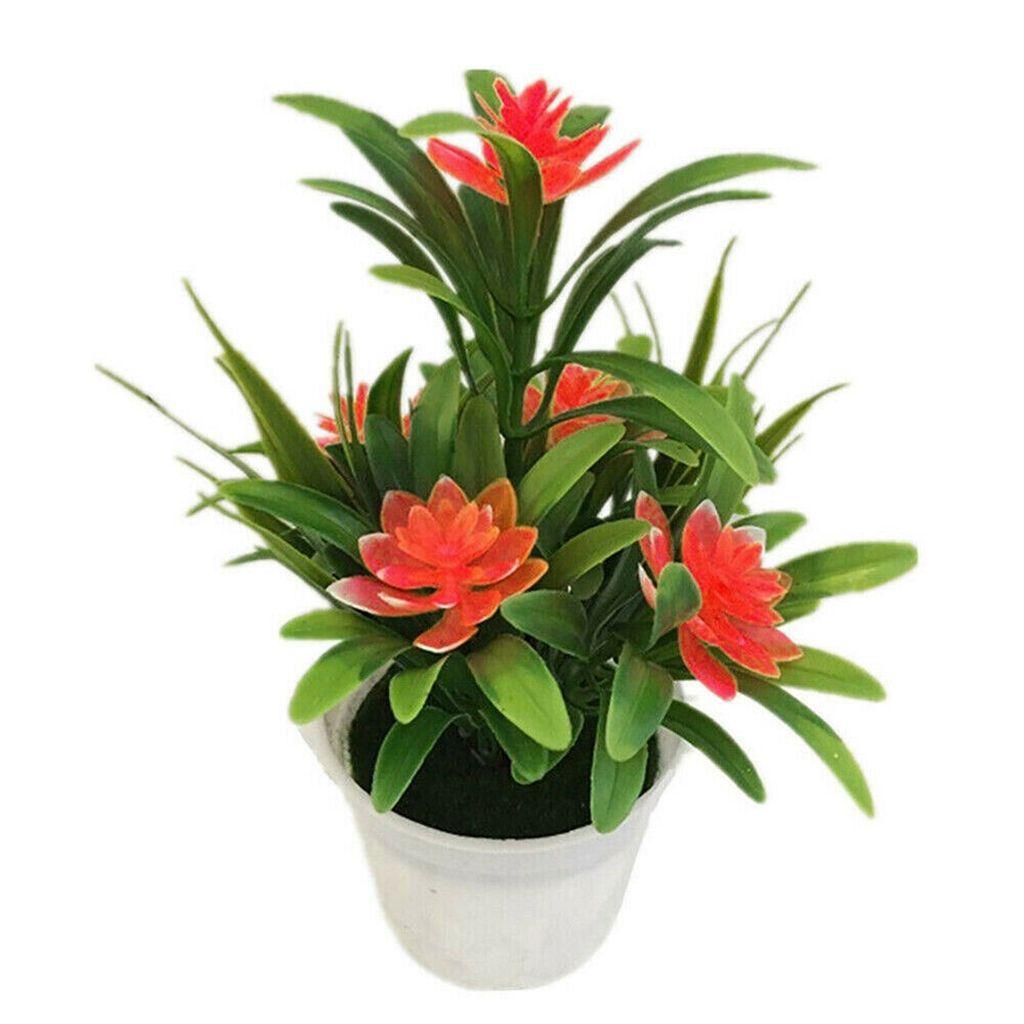 Lifelike Household Tabletop Home Decor Potted Ornaments Simulated Potted Flower Artificial Flower
