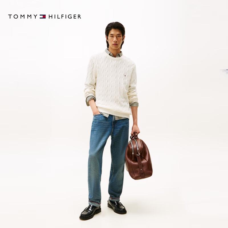 Tommy Hilfiger Унисекс свитер из чистой шерсти с косами