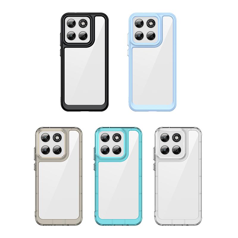 Для Motorola Moto G77 Прозрачный чехол Moto G77 G67 Чехол Coque Fundas Жесткий Полупрозрачный Мягкий край Ударопрочный Бампер для телефона Moto G77