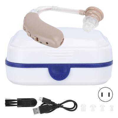 Цифровой слуховой аппарат Bluetooth с возможностью зарядки, чистый звук, усилитель для слабослышащих, штекер 100‑240 В