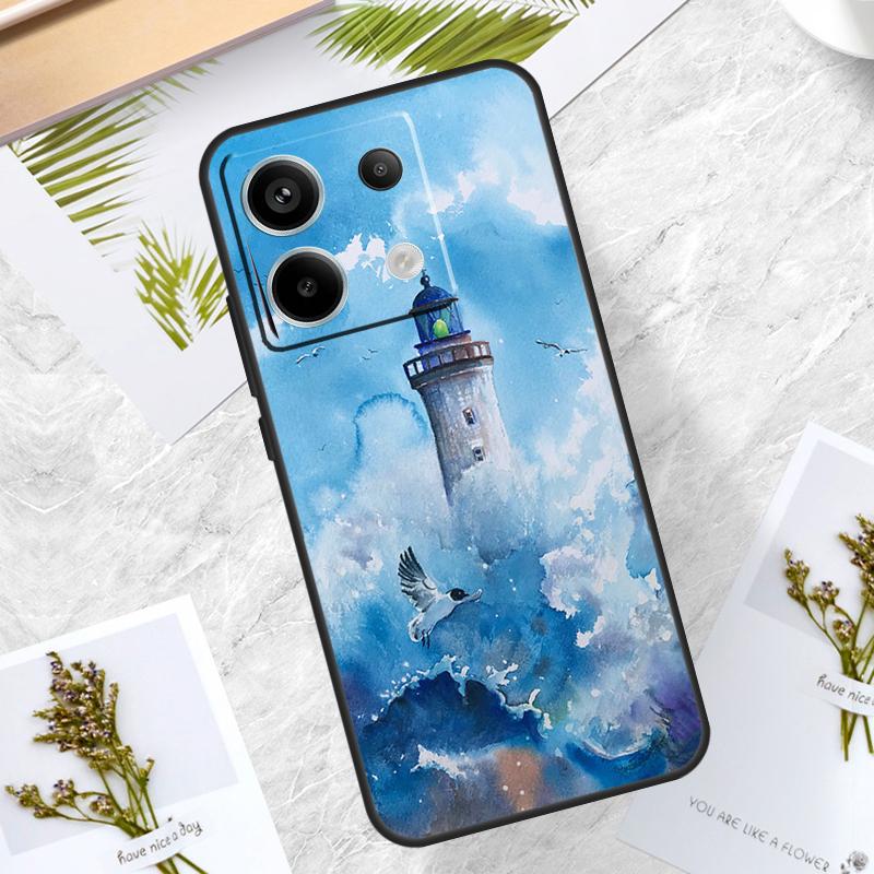 Abstract art highway landscape Case For Xiaomi Redmi Note 14 13 12 11 10 9 15 Pro Plus Redmi 15 10C 12C 13C 14C 15C Cover