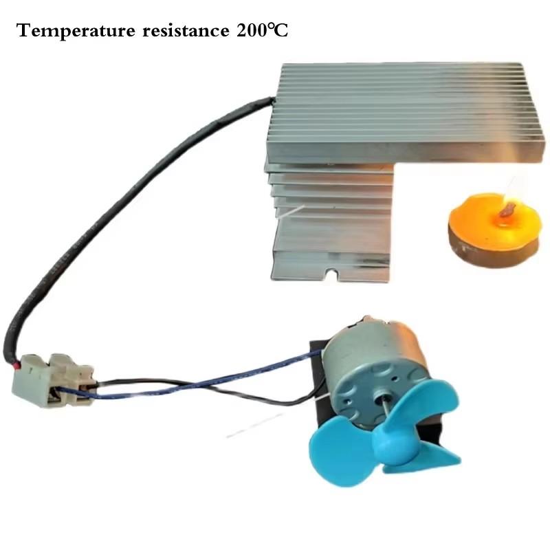 Small thermoelectric generator Seebeck effect thermal energy-electricity-kinetic energy thermoelectric power generation fan
