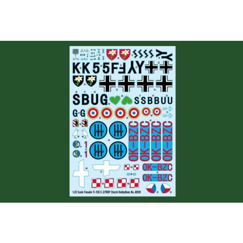 Hobby Boss 1/35 Масштаб Серия Самолетов Немецкий Fieseler Fi156 C-3/TROP Storch Пластиковая Модель 80181