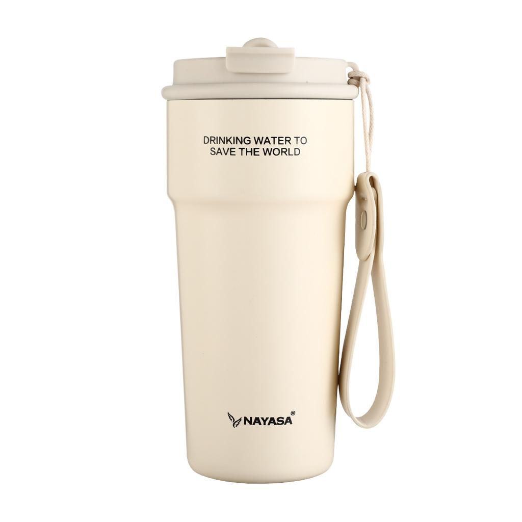 New High Beauty Insulated Cup Ceramic Coated Inner Pot Coffee Cup for Girls Portable and Accompanying Men Straw Car Water Cup