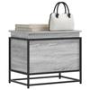 Storage Box with Lid Sonoma Grey Engineered Wood