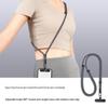 Регулируемый кроссбоди шнурок для мобильного телефона с прочной прокладкой из нержавеющей стали и полиэстеровым ремешком против потери