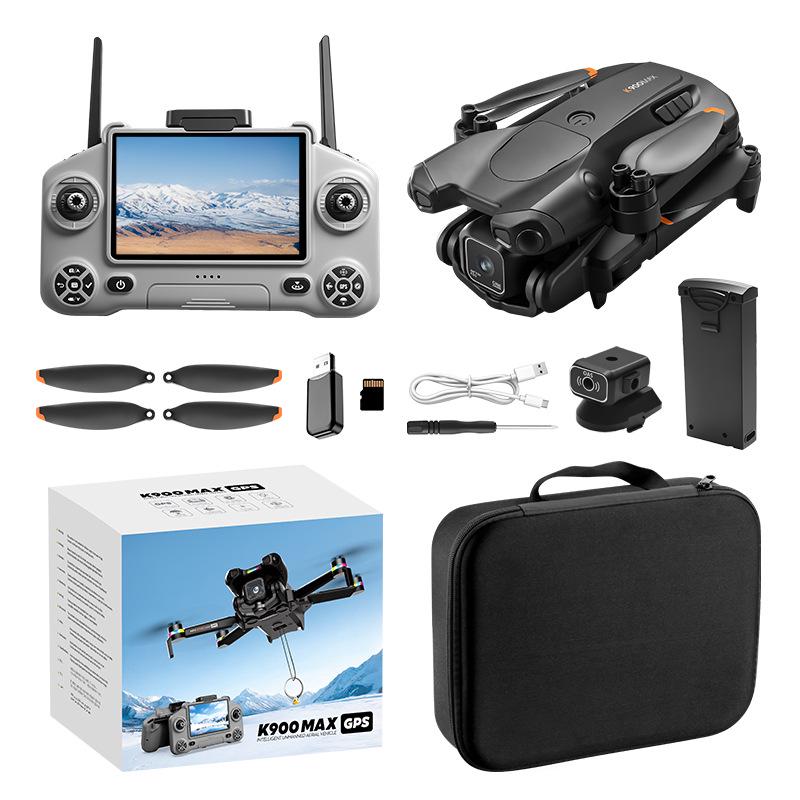Трансграничный HD-дрон K900 MAX 1080p с GPS, системой обнаружения препятствий и бесщеточными двигателями
