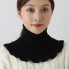 Women Warm Windproof Winter Knitted Fake Collar Turtleneck Knitted False Fake Collar