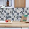 Gray Plaid Tile Sticker  Kitchen Backsplash Oil-proof Bathroom Waterproof Home Decor Wall Decals Peel Stick Art Mural
