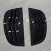 Pair Rear Window Side Vent Shutter Louver Cover Trim For Peugeot 208 2018-2024 Car Accessories Auto Parts Carbon