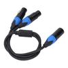 Microphone Y Splitter Cable 3 Pin Dual XLR Female to 3 Pin Male XLR Cable Anti Interference Hi Fi Sound Quality for