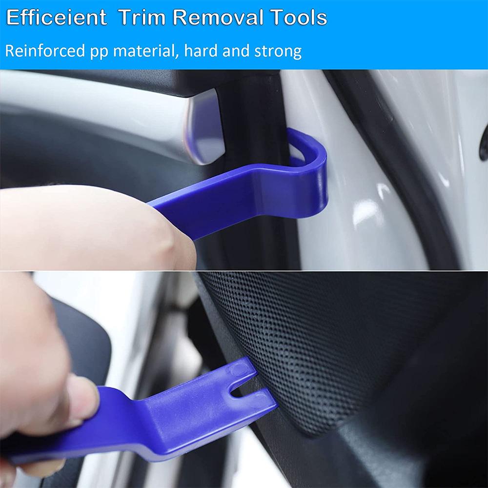 Trim Dash Removal Installer Hand Tool Blue 5set Portable Car Panel Removal Tool Kit Nail Puller Radio Audio Door Pry Repair Clip