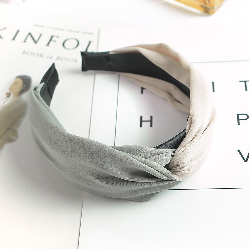 Double Color Wide Edge Headband Chic Style Headband Spring Summer Autumn Hair Accessories Headgear