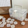 24pcs Transparent Earrings Boxes Small Pill Box Dustproof Box  Storage Containers