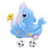 Children Electric Dolphin Toy Electric Universal Light Music Dolphin Floating Blow Ball Baby Cute