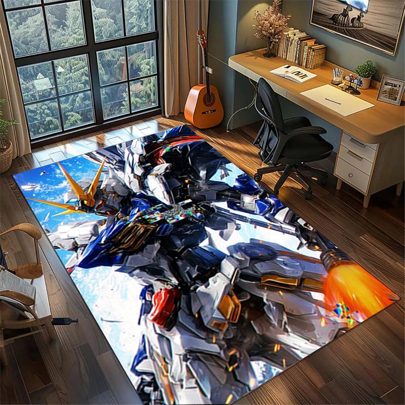 Коврик Gundam Нескользящий Большой Стирающийся Ковер Декор Спальни Комнаты Геймера