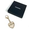 Chanel ABG045 B25A Сердце CC CC Знак Логотип Искусственный Жемчуг Стразы Брелок для Сумки