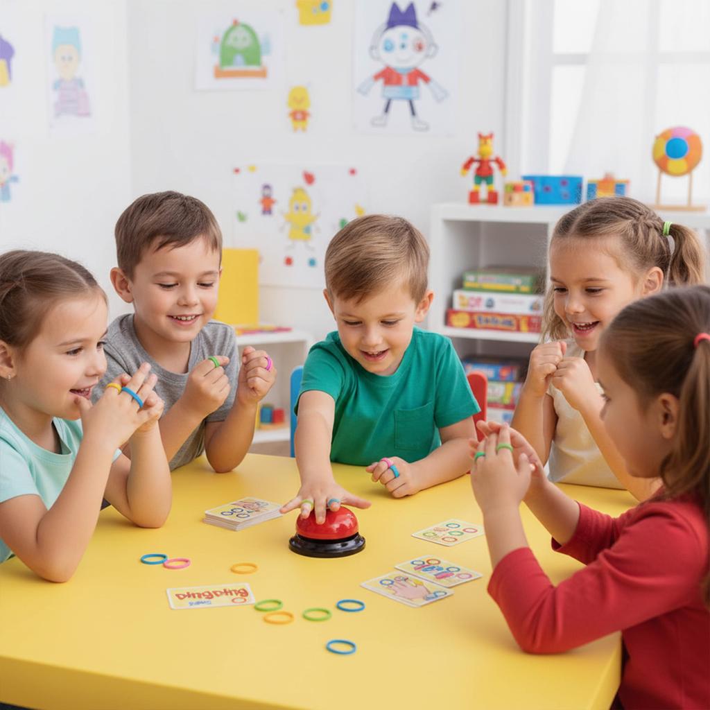 Balancing Board Game Hands-On Puzzle Game Rubber Band Bracelet Game for Holiday Family Games