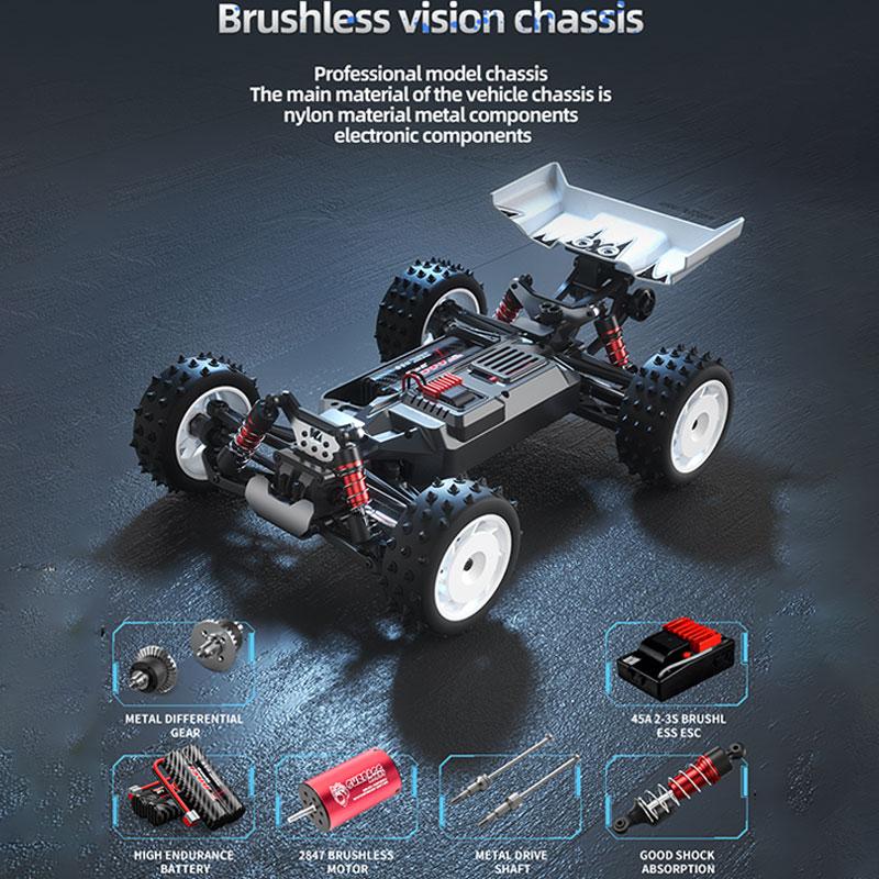 1:16 4WD Радиоуправляемая Машина 70 км/ч или 50 км/ч Машинки на Пульте Управления Высокоскоростной Дрифт Бесколлекторный Монстр-Трак Для Детей VS Wltoys 144001