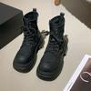 Sales Winter Ankle Boots Women Shoes Fashion Lace Up Thick Bottom Shoes Ladies Street Style Motorcycle Bootties