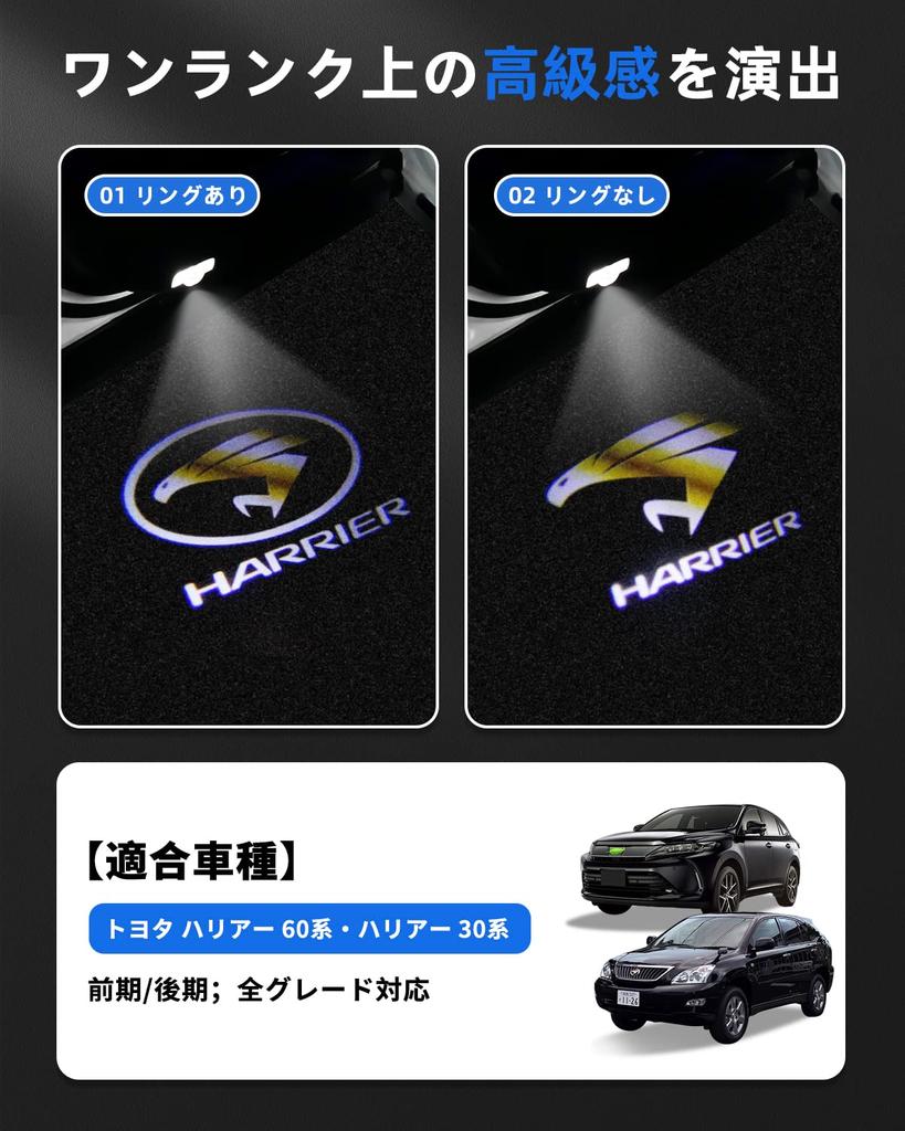 GIMUYA Toyota New Harrier 80 Series 60 Series 30 Series Подсветка салона Светодиодная с лазерным логотипом HARRIER 60 Series 30 Series Дизайн Оригинал