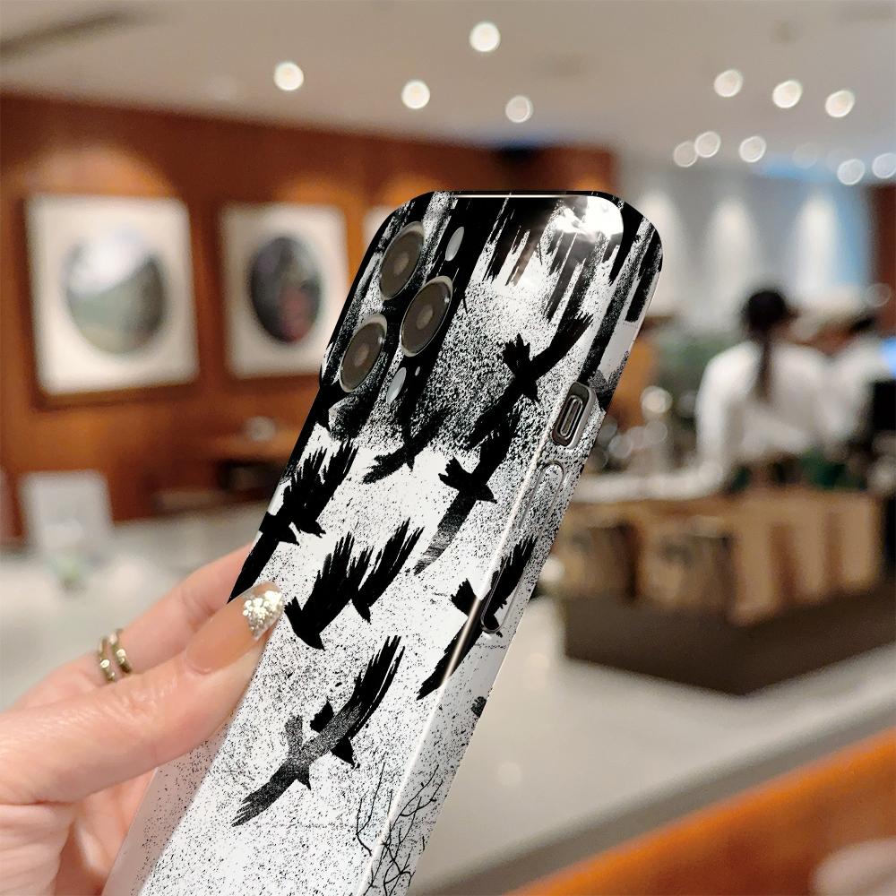 Модный чехол для смартфона Samsung Galaxy A52 iPhone 11 13 15 Xiaomi Redmi VIVO OPPO Realme Huawei Infinix Противоударный Ультратонкий Жесткий Чехол
