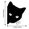 1/2 шт. Забавная наклейка с выглядывающим котом на машину, украшение окна автомобиля, виниловые наклейки 12x15 см, автомобильные наклейки, наклейки для украшения экстерьера автомобиля