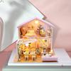 CRESYMME Dollhouse Miniature Wooden 3D DIY Handmade for Adults Kit, Puzzle, (Honey-Colored Time)