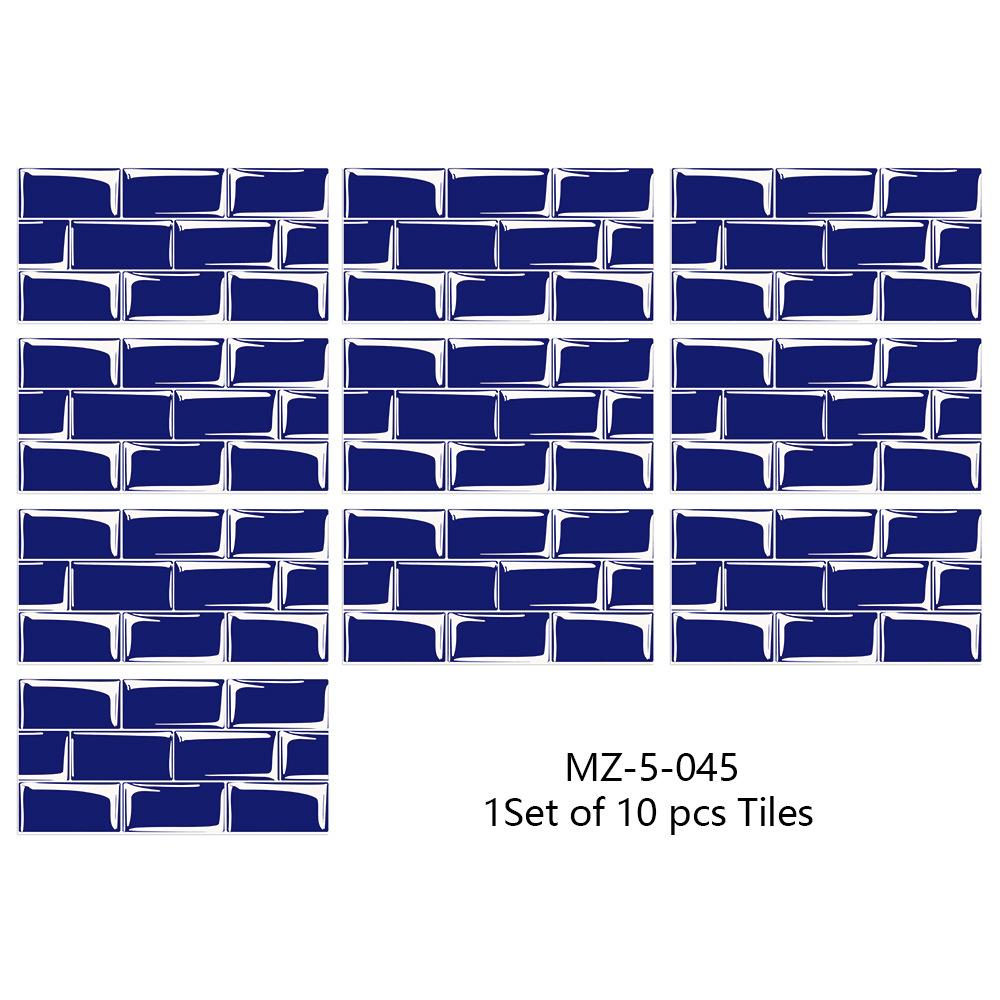 10Pcs15cmX30cm DIY Мраморные наклейки на стену Имитация кирпича Украшение спальни Водонепроницаемая самоклеящаяся плитка Обои Декор кухонного шкафа