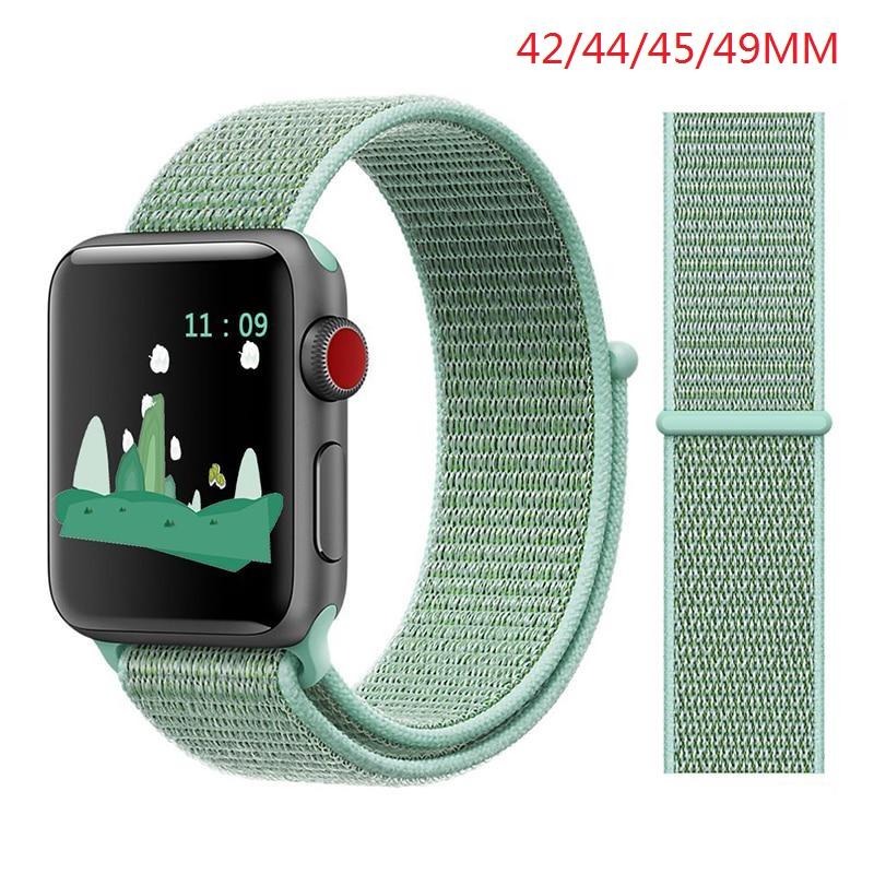 Nylon Band For Apple Watch Series Watch 9 8 / Ultra 2 7 6 SE 5/4/2/1 38 42MM Replacement Strap Loop for Iwatch Series 3 40/41/44 /45MM/49MM