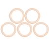 20Pcs Wood Baby Natural Teething Rings DIY Jewelry Circle Pendant Craft Making Accessory65mm