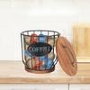 1pc Coffee Capsule Organiser Basket, Coffee Filter Organiser with Lid, Coffee Decoration for Coffee Bar, Organiser for K Cups Coffee Capsules