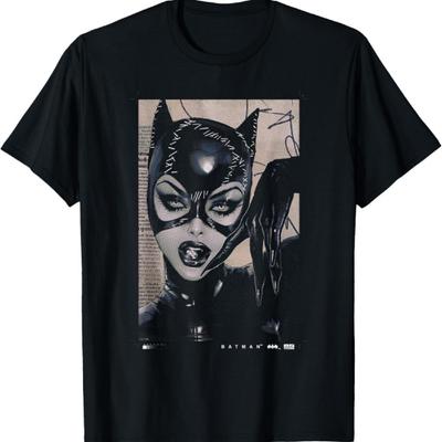 Футболка с обложкой комикса к 85-летию Бэтмена и Женщины-кошки