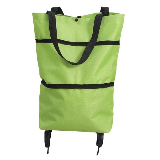 Складная тележка для покупок на колесах, прочная, водонепроницаемая, из ткани Оксфорд, складная сумка для продуктов с бесшумными колесами, передвижная тележка для покупок