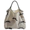 Cute Bow Tie Shoulder Bag Sweet Tote Bag Coquette Bucket Bag for Women Shopping Vacation Travel