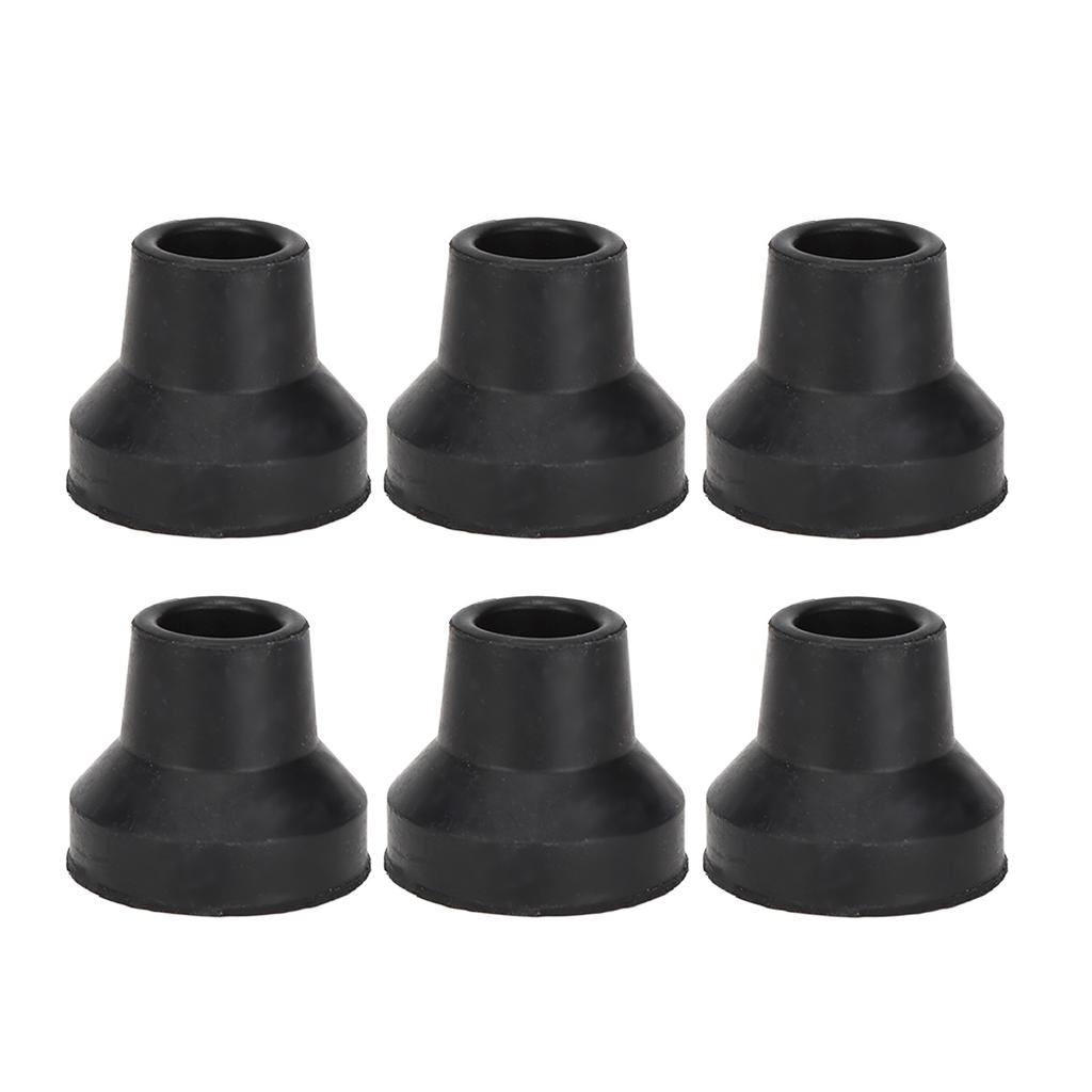 10Pcs Cane Tips Rubber Skid Resistance Wearproof Walking Crutch Tips for Standard and Folding Walkin
