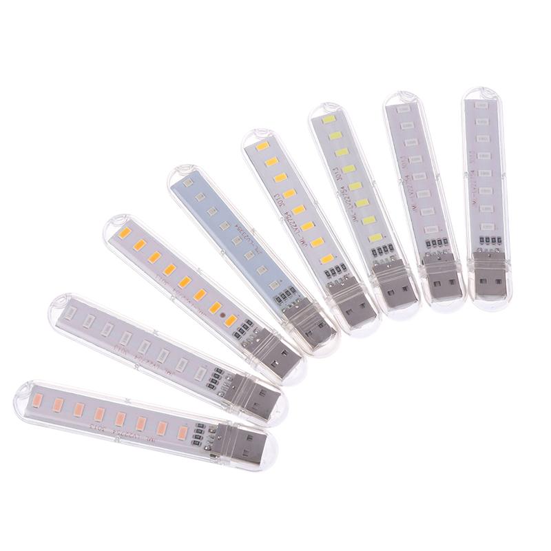 Мини Usb светодиодный светильник для чтения книг DC5V ультра яркий светильник для чтения книг 8 светодиодов портативный прикроватный светильник для портативного компьютера портативный ноутбук