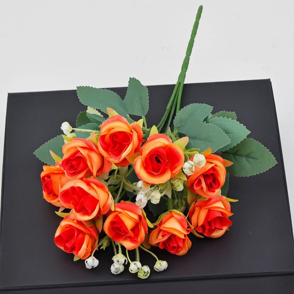 7 Colors Simulated Diamond Rose Flower DIY Party Decoration Festival Supplies Vintage Silk Rose Small Artificial Rose Flowers