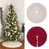 Круглая Толстая Юбка для Новогодней Елки Вязаная Косичкой Декор для Новогодней Елки Новое Покрытие для Основания Новогодней Елки