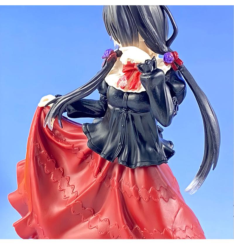 Original 18cm Tokisaki Kurumi PVC Action Figure Collection Casual Outfit Model Toys Children's Ornament Doll Gifts