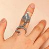 European and American Retro Metal Snake-shaped Ring Cold Style Open Geometric Ring