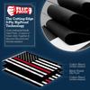 Anley Rip-Proof Double Sided 3-Ply Thin Red Line USA Flag 3x5 Foot - Vivid Color, Canvas Header and Wrinkle Resistant - The Strongest, Longest