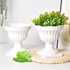 Large Outdoor Planter Roman Column Flower Pot Planting Pots Balcony Household White Plastic Porch Decor Flowerpot