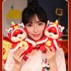 Colorful And Soft Snake Plush Doll With Enchanting Cape And Suction Cup Feature
