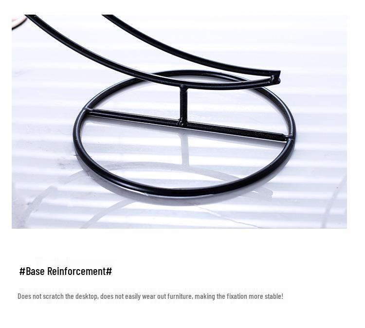 Moon-Shaped Moss Micro Landscape Glass Bottle with Iron Art Hanging Hook