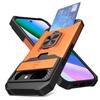 Ударопрочный чехол-кошелек с держателем для карт для Google Pixel 10A 9A 10 9 Pro XL 8 7A 7 6 A Pro Слот для камеры сдвижной Кольцо-подставка Защитная крышка