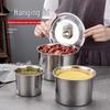 304 Stainless Steel Round Seasoning Pot with Lid
